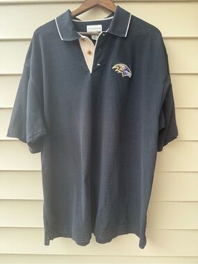 Baltimore Ravens Cutter & Buck Polo Shirt XXL 2XL NFL Embroidered Logo